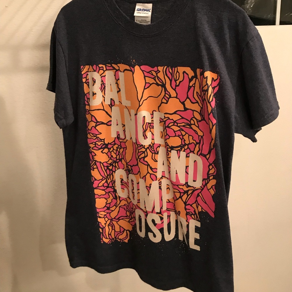 RARE Discontinued Balance and Composure Band Tee